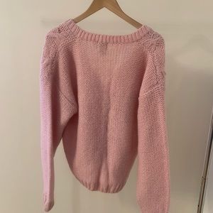 Vintage Baby Pink Chunky Cardigan